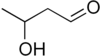 Skeletal formula of 3-hydroxybutanal