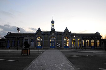 La gare d'Abbeville en février 2010.