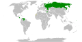 Countries that have recognised of Abkhazia and South Ossetia