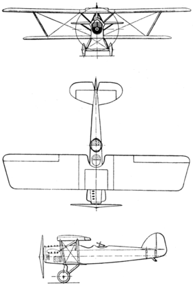 vue en plan de l’avion