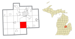 Location within Saginaw County