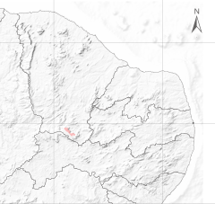 O Soldadinho-do-araripe pode ser encontrado em toda área da Floresta Nacional do Araripe, no Ceará.