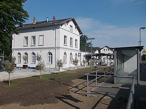 Bahnhof Bad Lausick, Empfangsgebäude (2015)