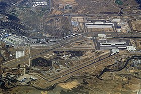 L'aéroport vu du ciel.