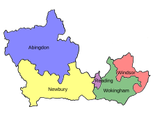 Map of parliamentary constituencies 1955–1974