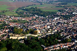 Vue aérienne de Binche.