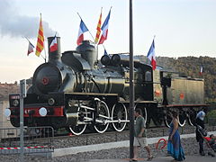 La locomotive 4B9 après son déplacement et l'ajout de son tender[68].