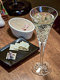 Champagne is often served in specialized stemware.