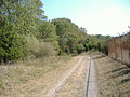 Remains of road leading to Rose Island