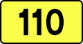 Voivodeship Road 110 shield}}