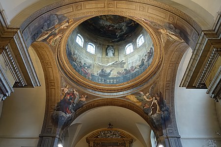 Lower cupola; scenes of earthly life of Elijah