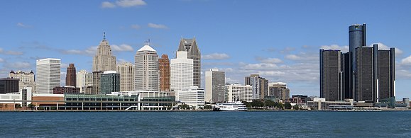 Detroit, la cité la plus peuplée du Michigan