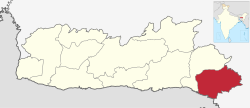 Location in Meghalaya