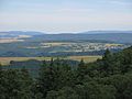 Blick vom Aussichtsturm Fünfseenblick nach Südosten zum Spitzenstein