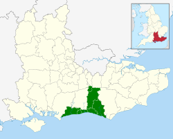 The constituent districts of the city region within South East England