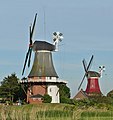The twin windmills, seen from the west