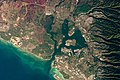 Pearl Harbor, Hawaii in 2009 from International Space Station