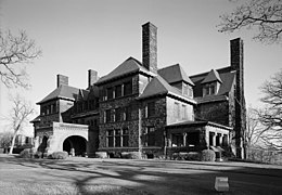 James J. Hill House 240 Summit Avenue, St. Paul, Minnesota. Arquitectos Peabody & Stearns; Mark Fitzpatrick, finalizado en 1891.