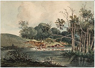 A juvenile work by William Joy: In Felbrig Park (1816)