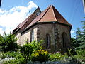 Kirche mit Ausstattung, Kirchhof, Gefallenendenkmal und Einfriedung