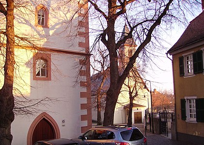 Églises protestante et catholique de Westhofen (Allemagne).