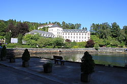 View of the hospital in the village