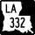 Louisiana Highway 332 marker