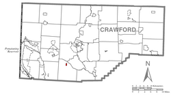 Location of Geneva in Crawford County