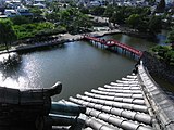 大天守から市街を見る （2008年（平成20年）8月）