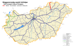 ミシュコルツ - トルナナーダシュカ線の路線図