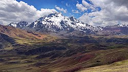 View of the Andes Mountains