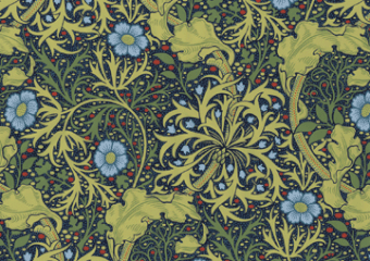 "Seaweed" wallpaper design by William Morris and J. H. Dearle (1890)