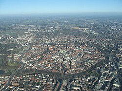 Aerial view of Münster