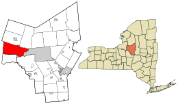 Location in Oneida County and the state of New York.