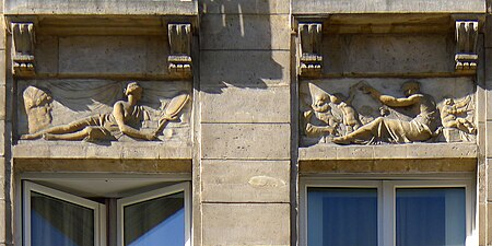 Bas-reliefs.