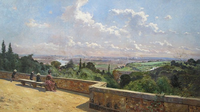 Paris en 1889 vue prise depuis la terrasse de Meudon, 1889