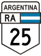 National Route 25 shield}}