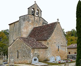 The church in Saint-Romain-de-Monpazier