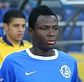 Samuel Inkoom als Spieler des ukrainischen Fußballclubs Dnipro Dnipropetrowsk im März 2011