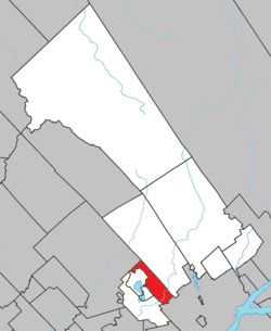 Location within La Jacques-Cartier RCM