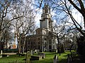 St. Anne's Limehouse (1714–30), vue du nord-ouest.