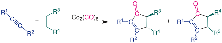 Reaktionsgleichung der Pauson-Khand-Reaktion