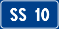 State highway number sign