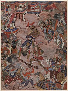 The battle of Mazandaran at Mazandaran province, unknown author