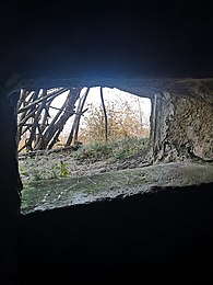 Picture of a way out of a trench located at Punta Paradiso