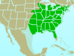 Description de l'image  Tufted Titmouse-rangemap.gif.