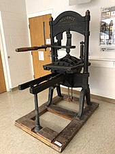 Reliance Printing Press from the 1890s