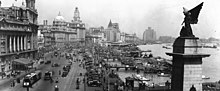 Panorama of Shanghai Bund in 1930