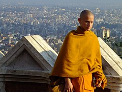 Monk at Swayambhunath