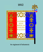 Drapeau modèle de 1812 (revers)